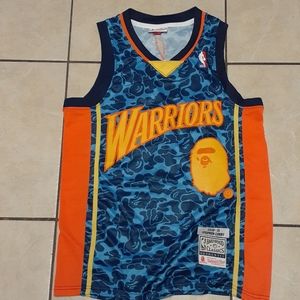Bape×mitchellness steph curry jersey
